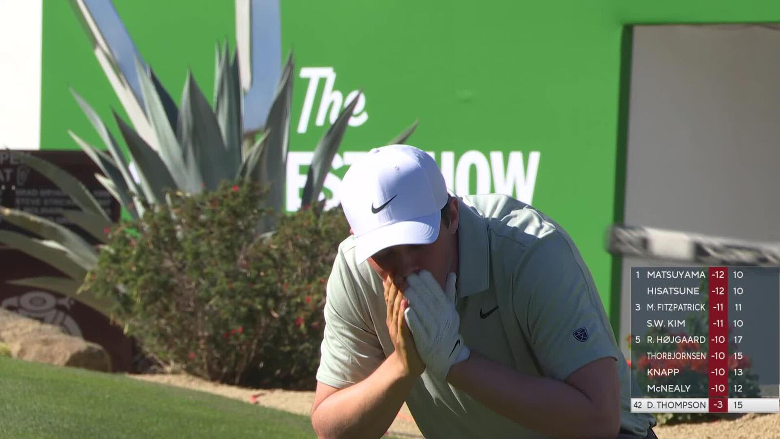 Davis Thompson hits 125-yard approach to 3 feet, nearly aces No. 16 at WM Phoenix Open