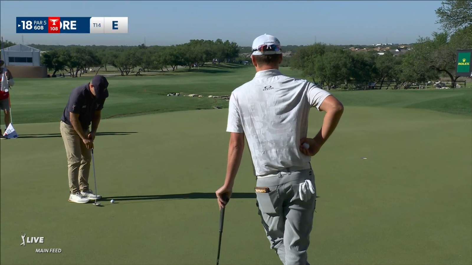 Ryan Moore makes 19-footer for birdie at Valero