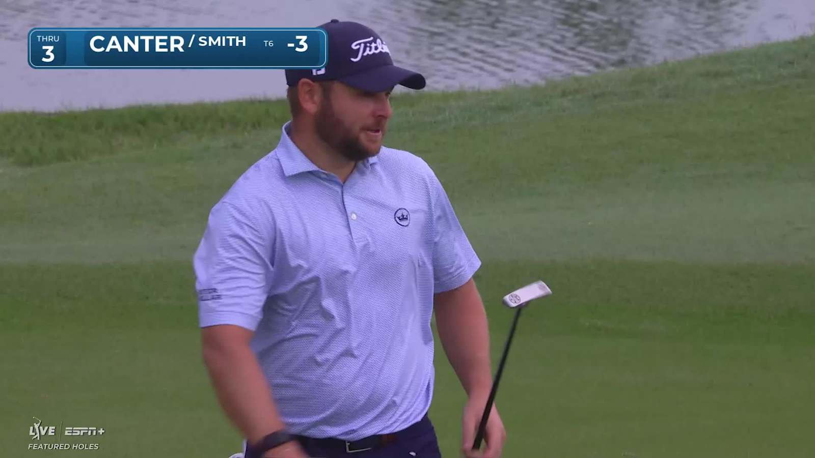Jordan Smith makes birdie on No. 3 at Zurich Classic