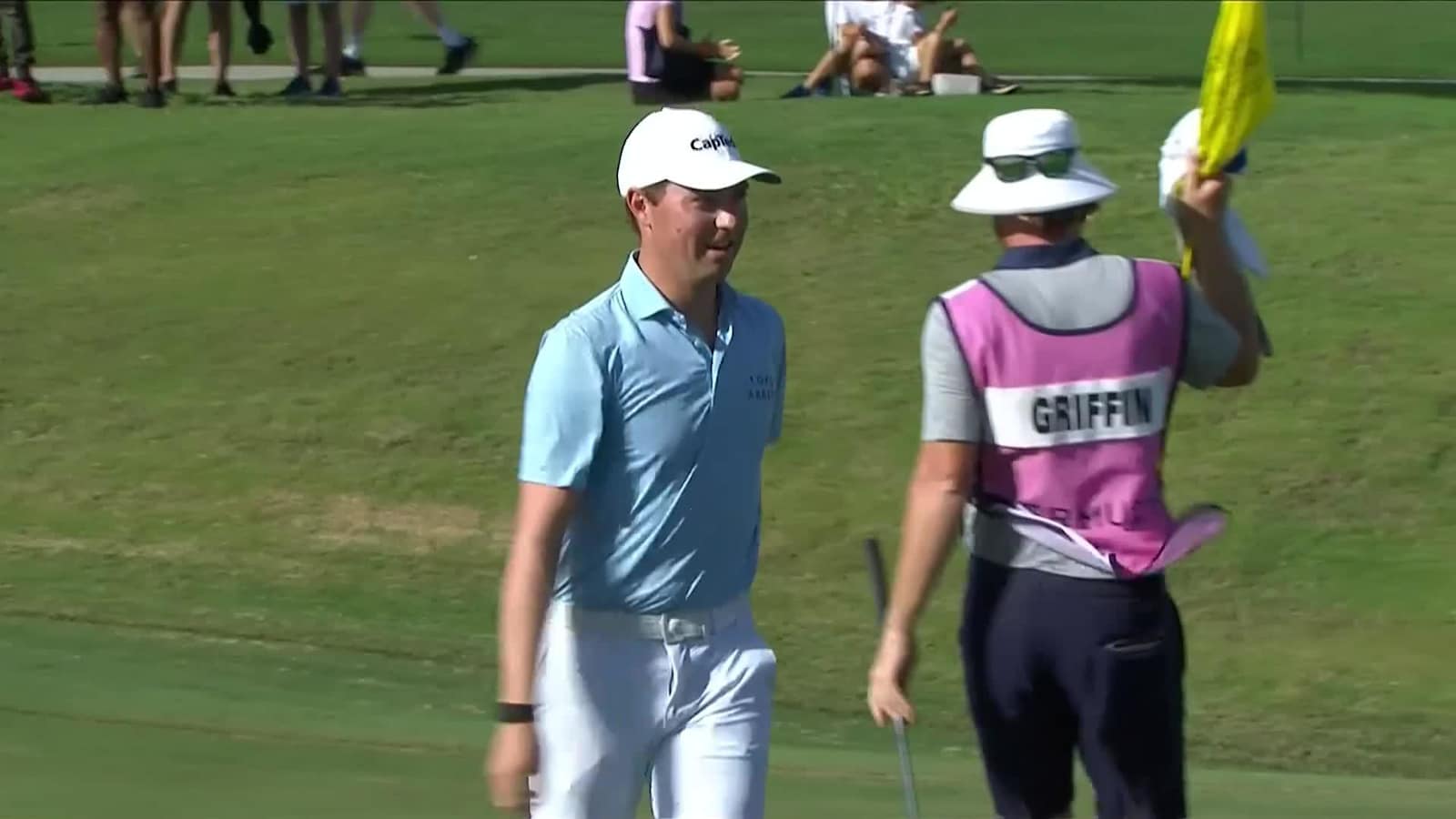 Ben Griffin spins wedge tight, leads to birdie at Butterfield Bermuda