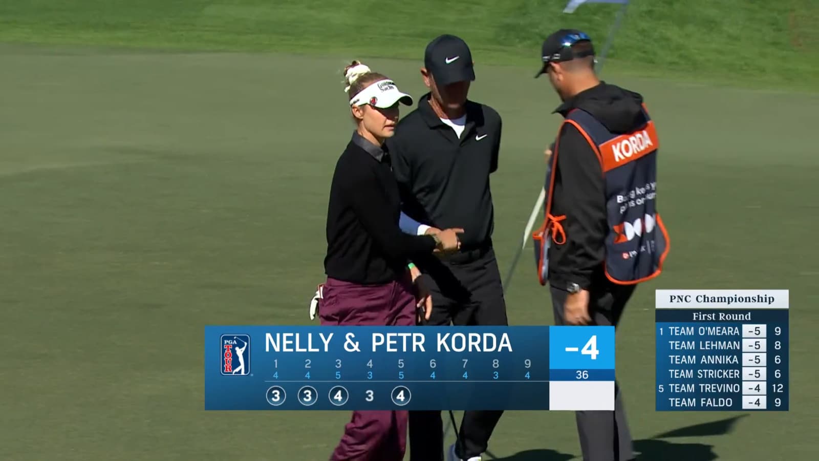Nelly Korda cards birdie at PNC Championship