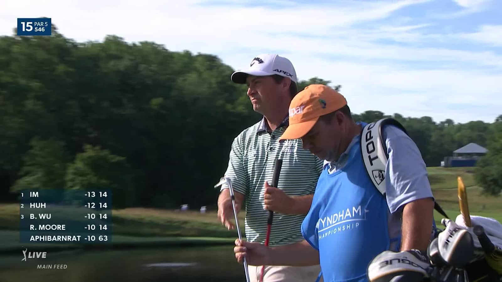 Brian Stuard's nice pitch sets up birdie at Wyndham