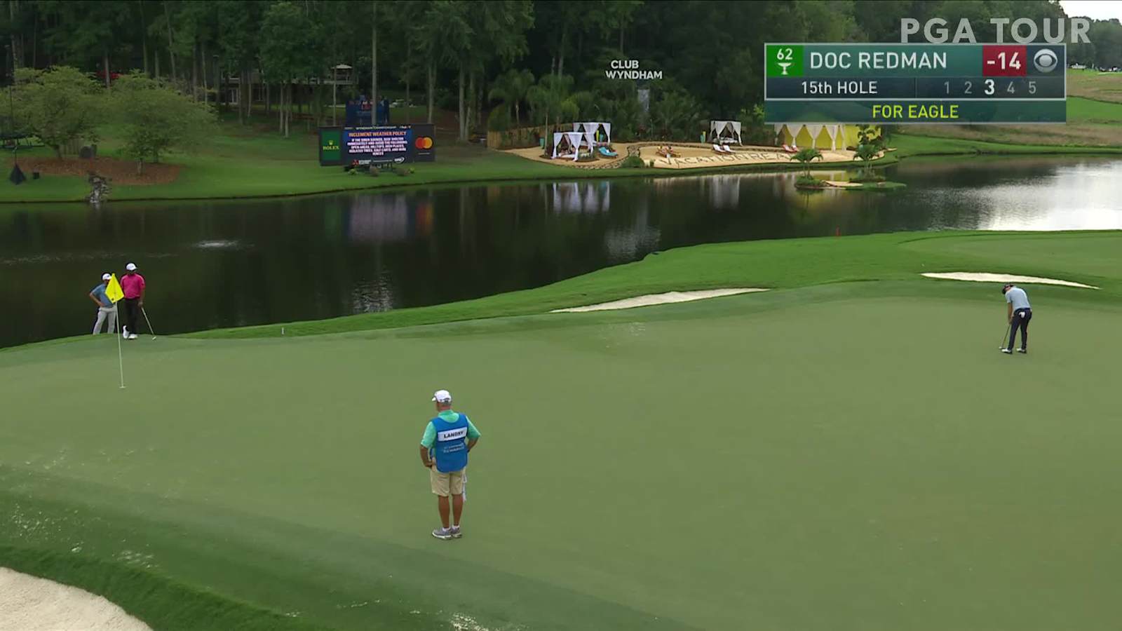 Doc Redman makes birdie on No. 15 in Round 3 at Wyndham