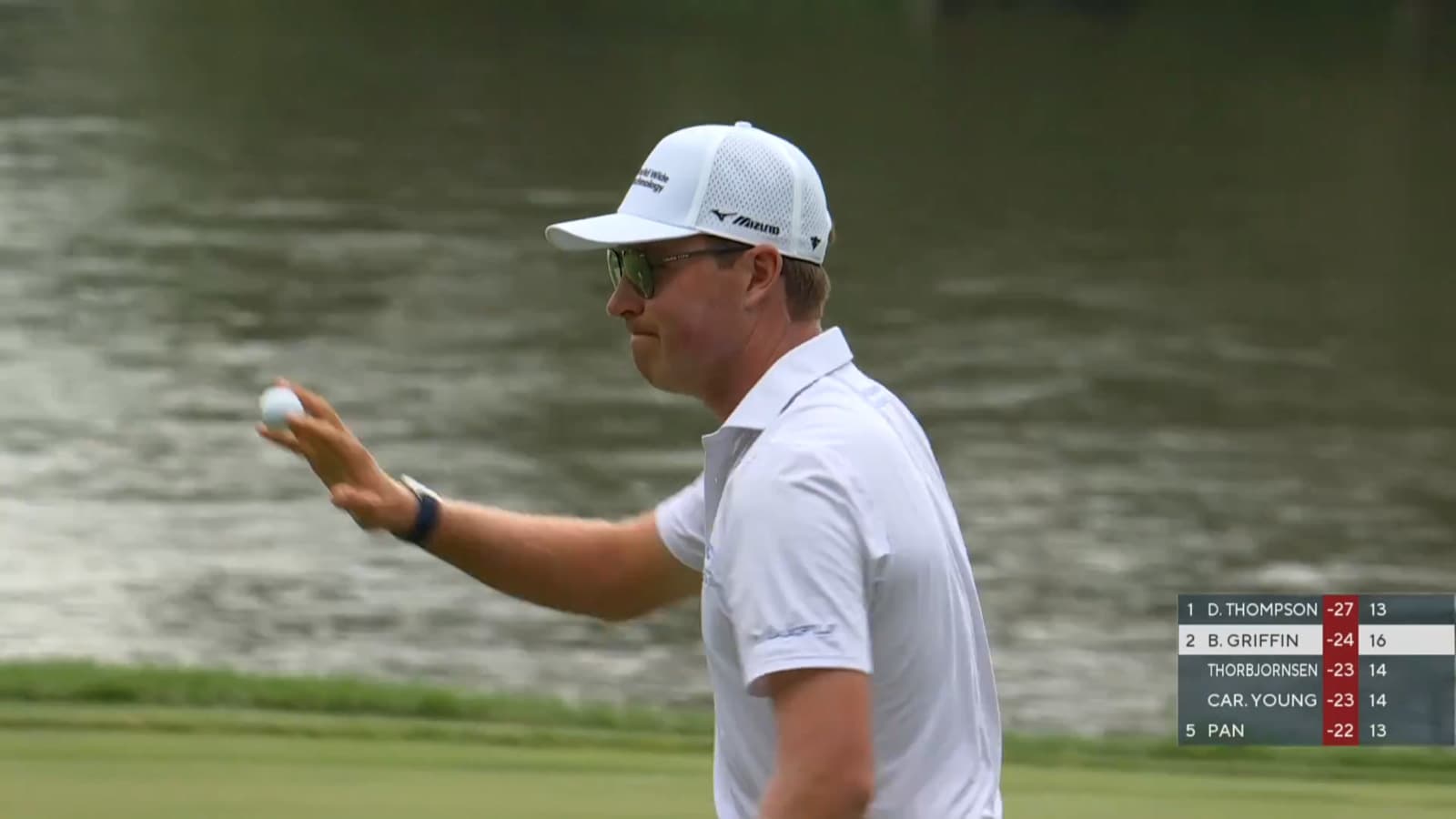 Ben Griffin's tee shot to 9 feet yields birdie at John Deere