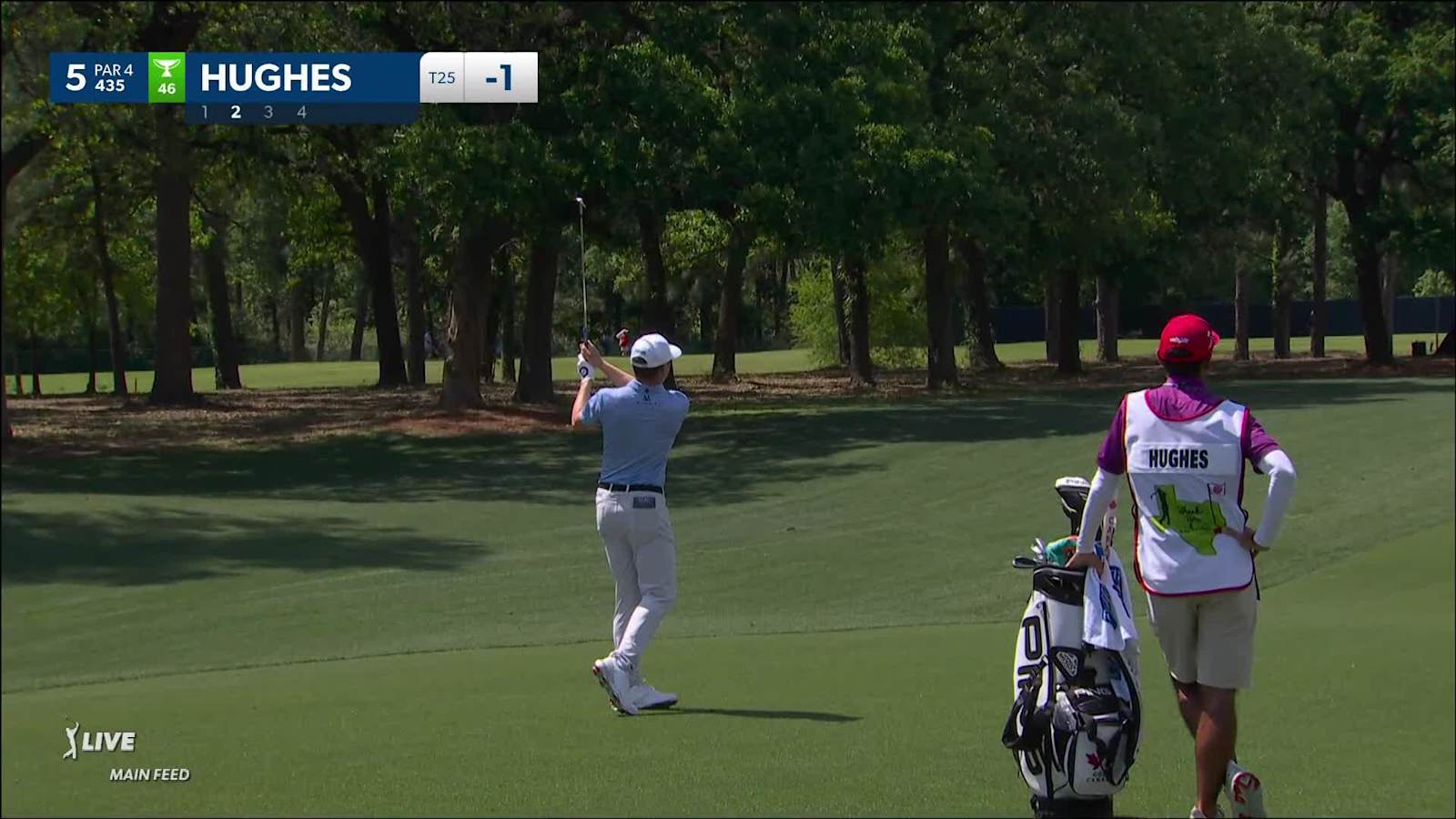 Mackenzie Hughes uses nice iron shot to yield birdie at Houston Open