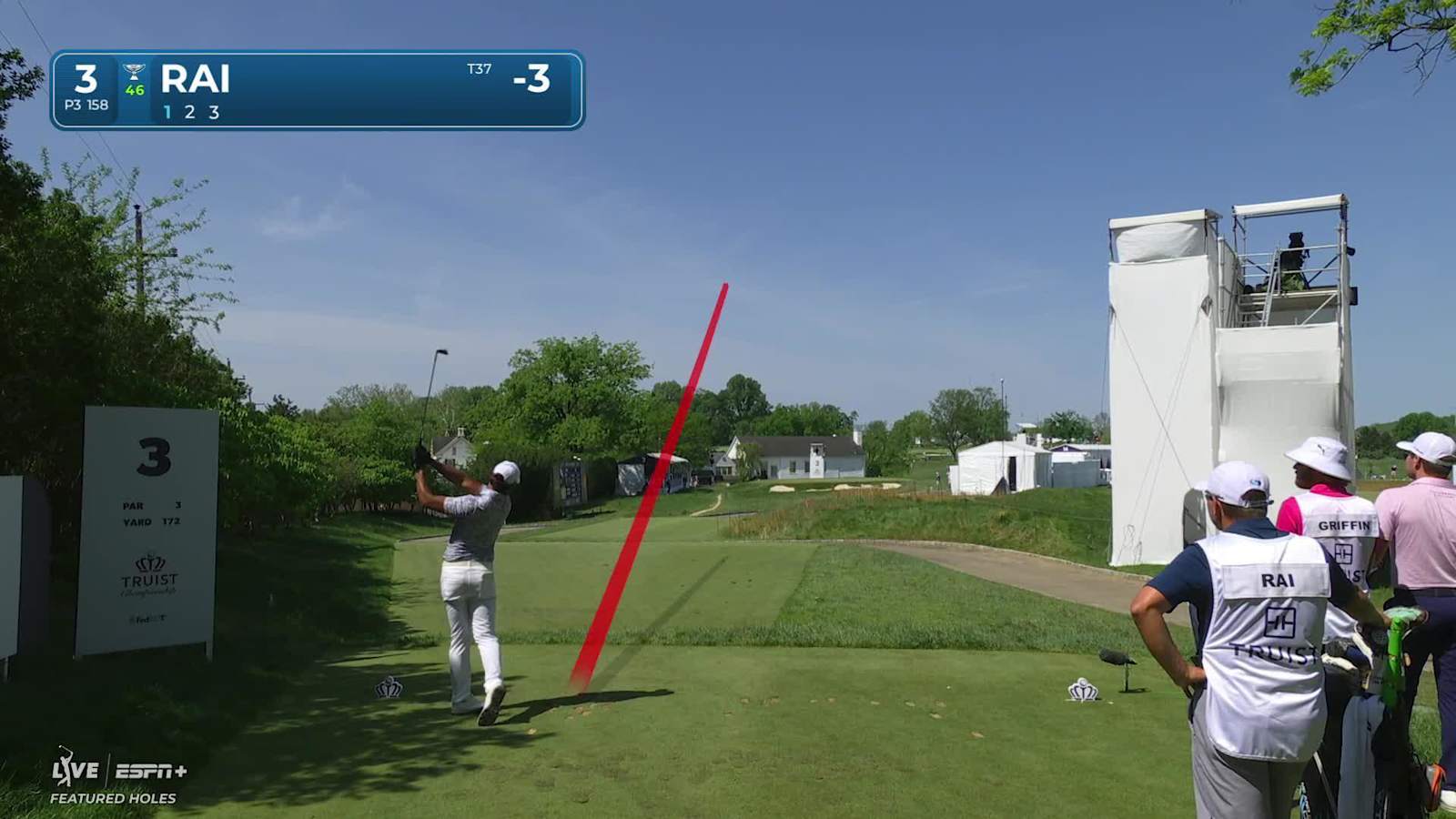 Aaron Rai makes birdie on No. 3 at Truist Championship