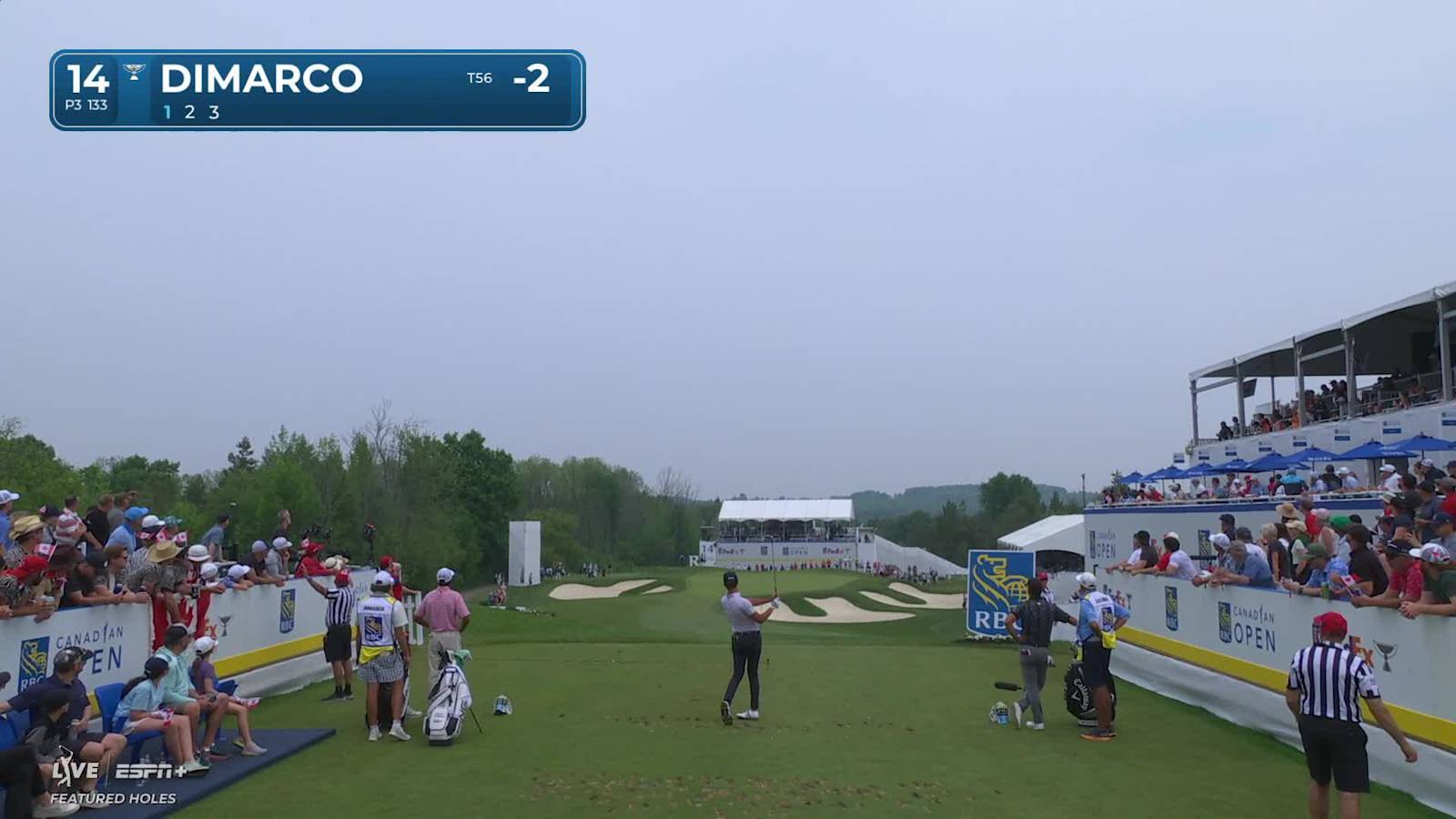 Cristian DiMarco makes birdie on No. 14 at RBC Canadian