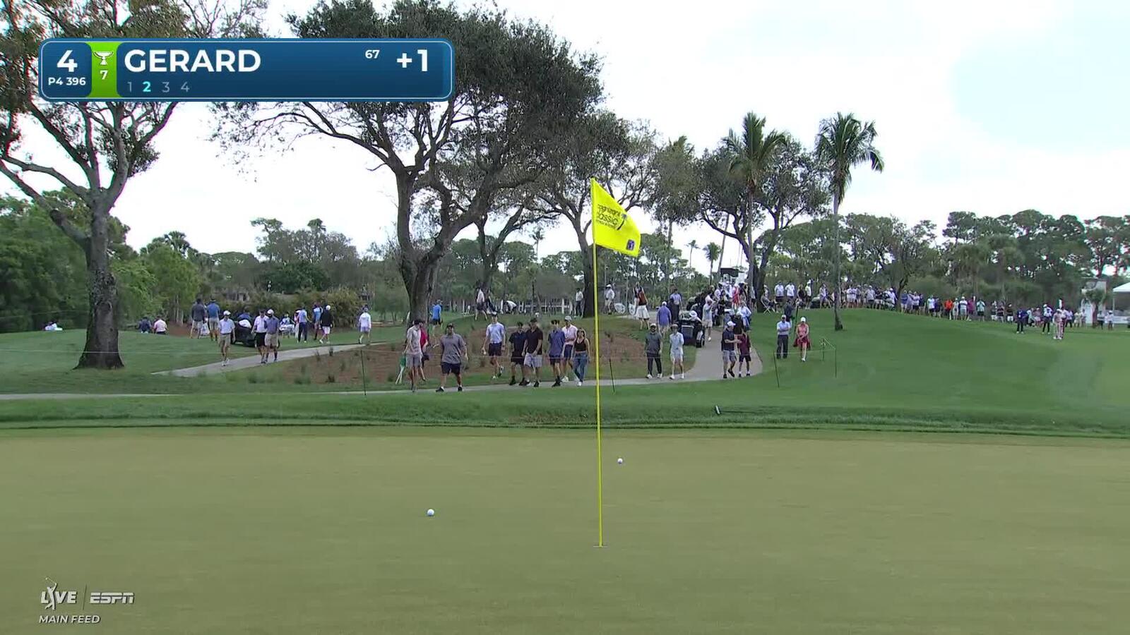 Ryan Gerard hits 121-yard approach to 6 feet, sets up birdie on No. 4 at Cognizant Classic