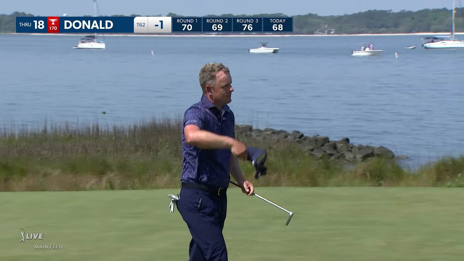 Luke Donald's 19-foot closing birdie putt at RBC Heritage