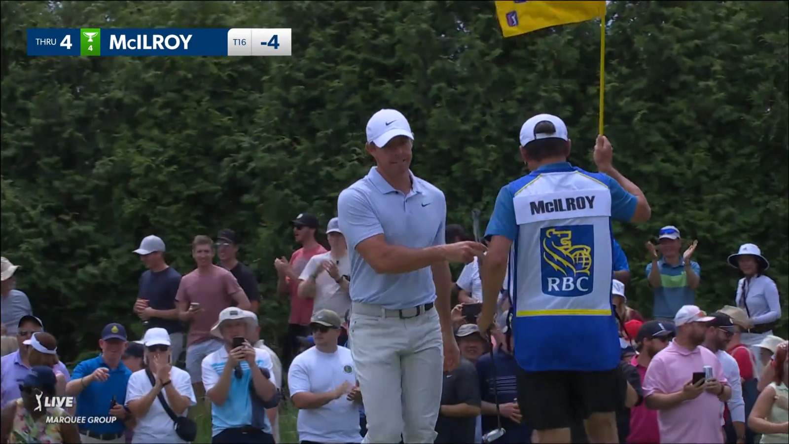 Rory McIlroy holes 19-footer for eagle at RBC Canadian