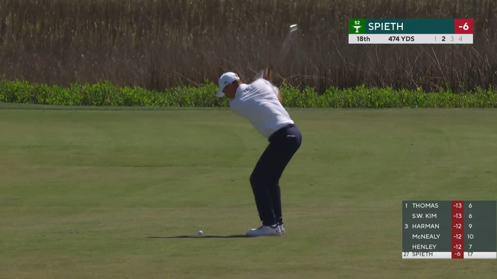 Jordan Spieth ends his third round with birdie at RBC Heritage