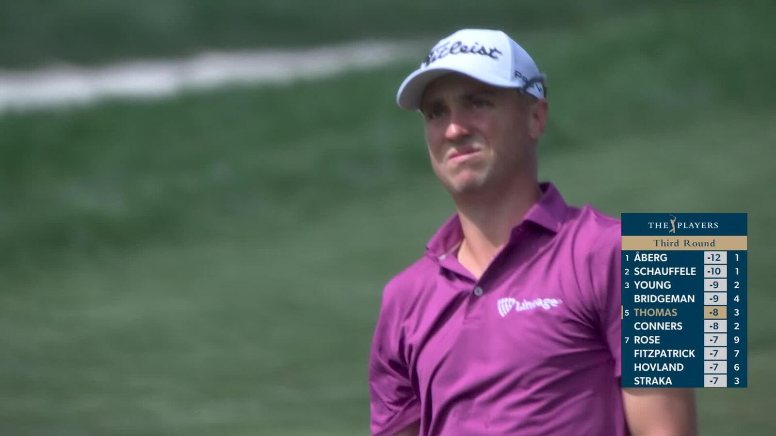 Justin Thomas hits 97-yard approach to 9 feet, sets up birdie on No. 4 at THE PLAYERS