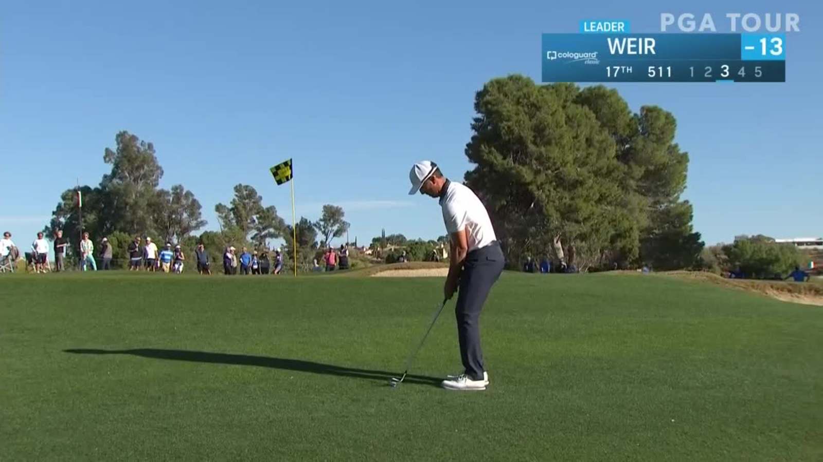Mike Weir chips it close to set up birdie at Cologuard Classic
