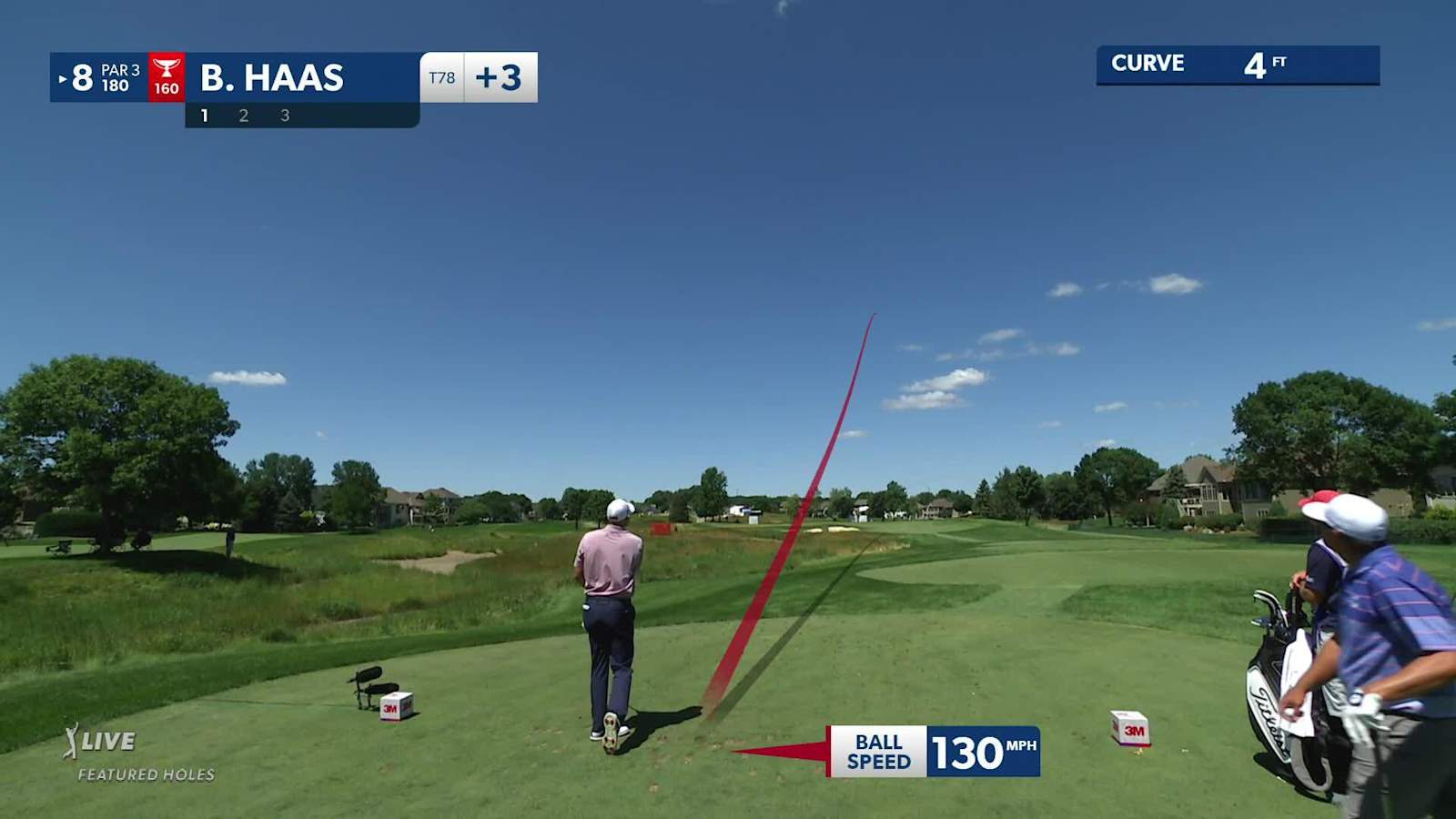 Bill Haas holes out for birdie at 3M Open
