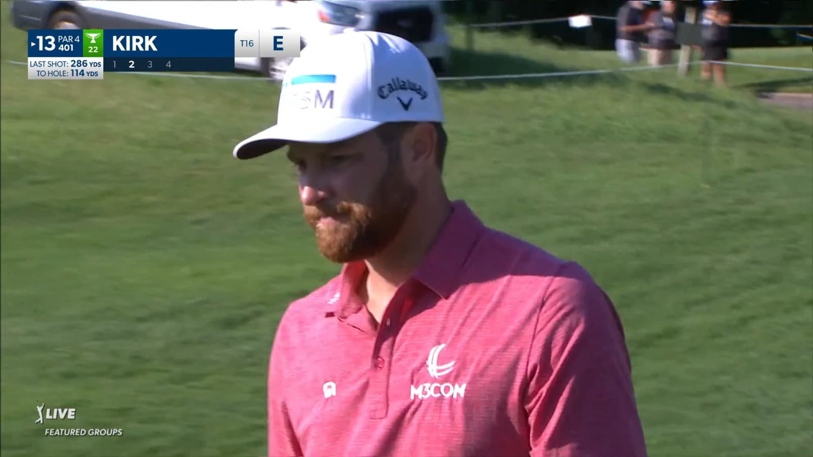 Chris Kirk throws a dart to set up birdie at John Deere