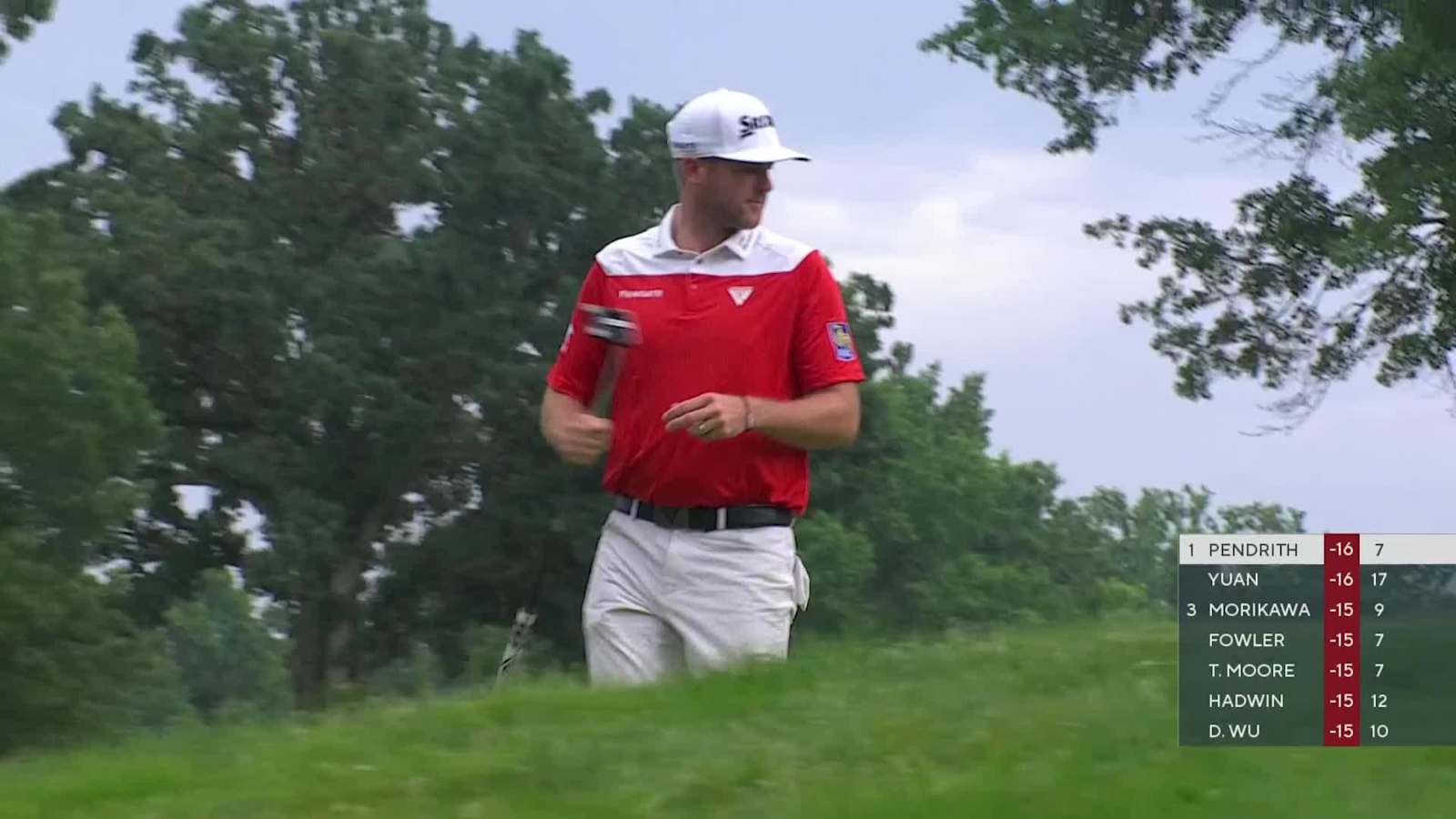 Taylor Pendrith nearly holes out to set up birdie at Rocket Mortgage