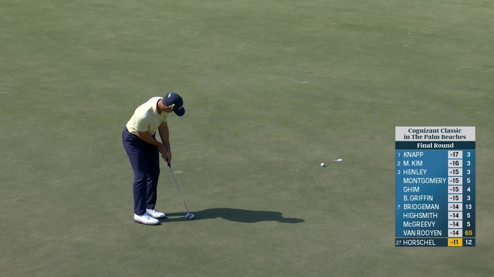 Billy Horschel converts birdie putt at Cognizant Classic