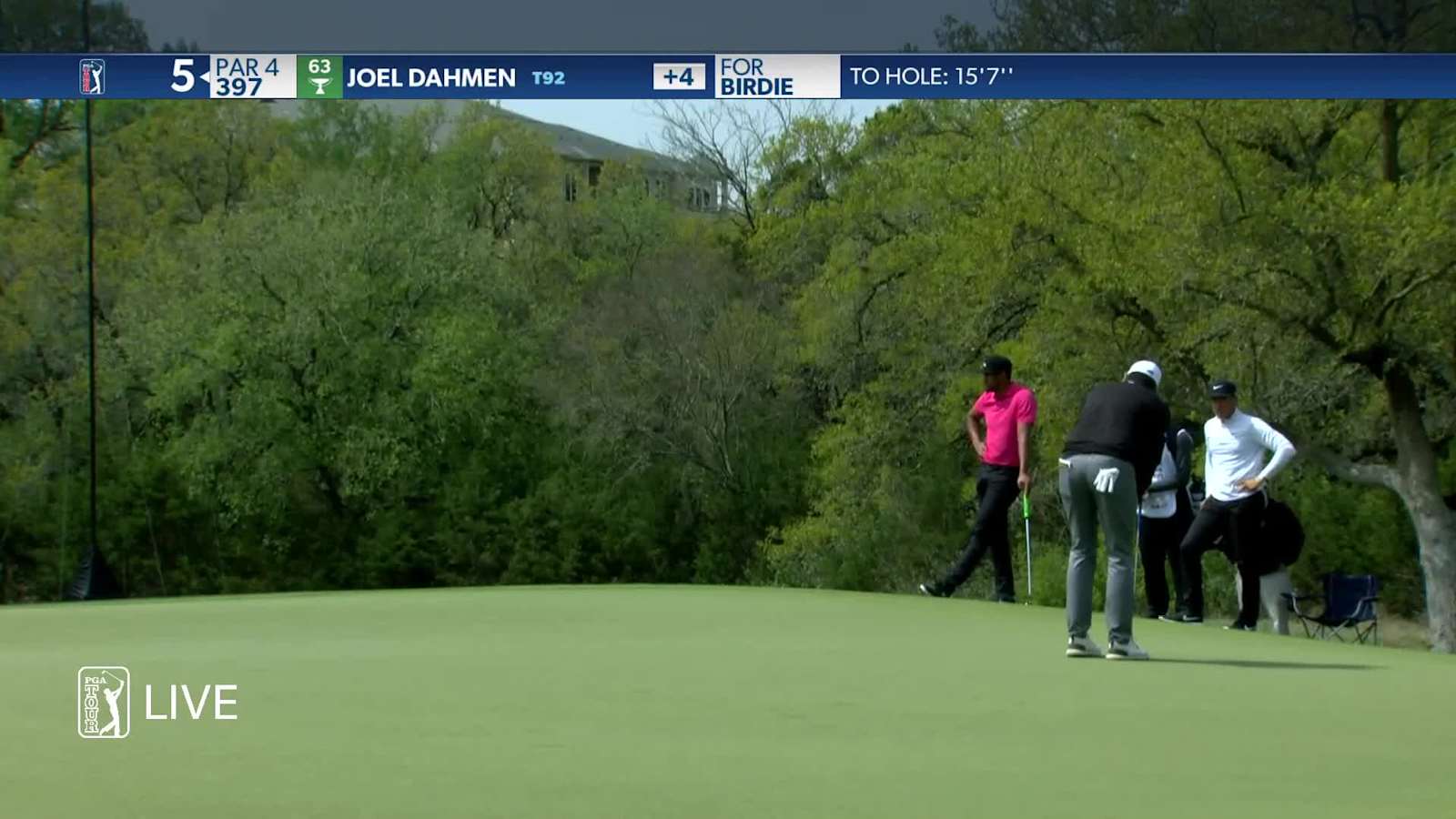 Joel Dahmen makes 16-footer for birdie at Valero