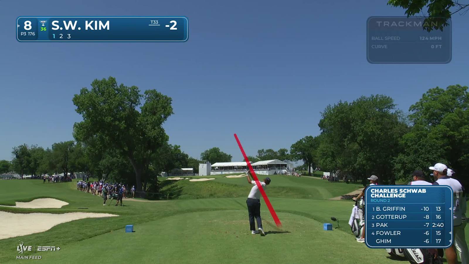 Si Woo Kim makes birdie on No. 8 at Charles Schwab
