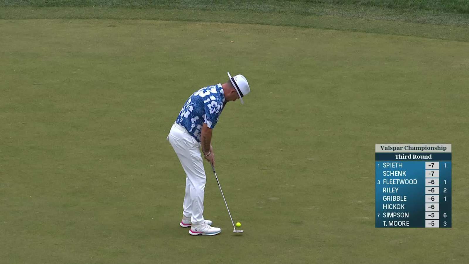 Rory Sabbatini makes 19-foot birdie putt at Valspar