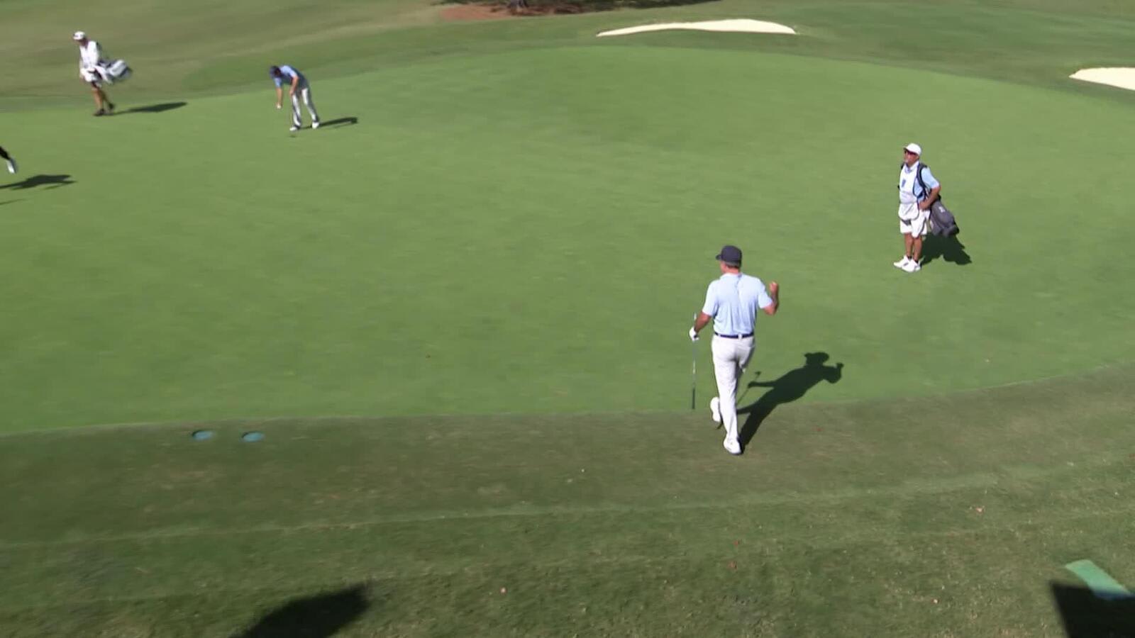 Matt Gogel makes birdie on No. 17 at Dominion Energy Charity Classic