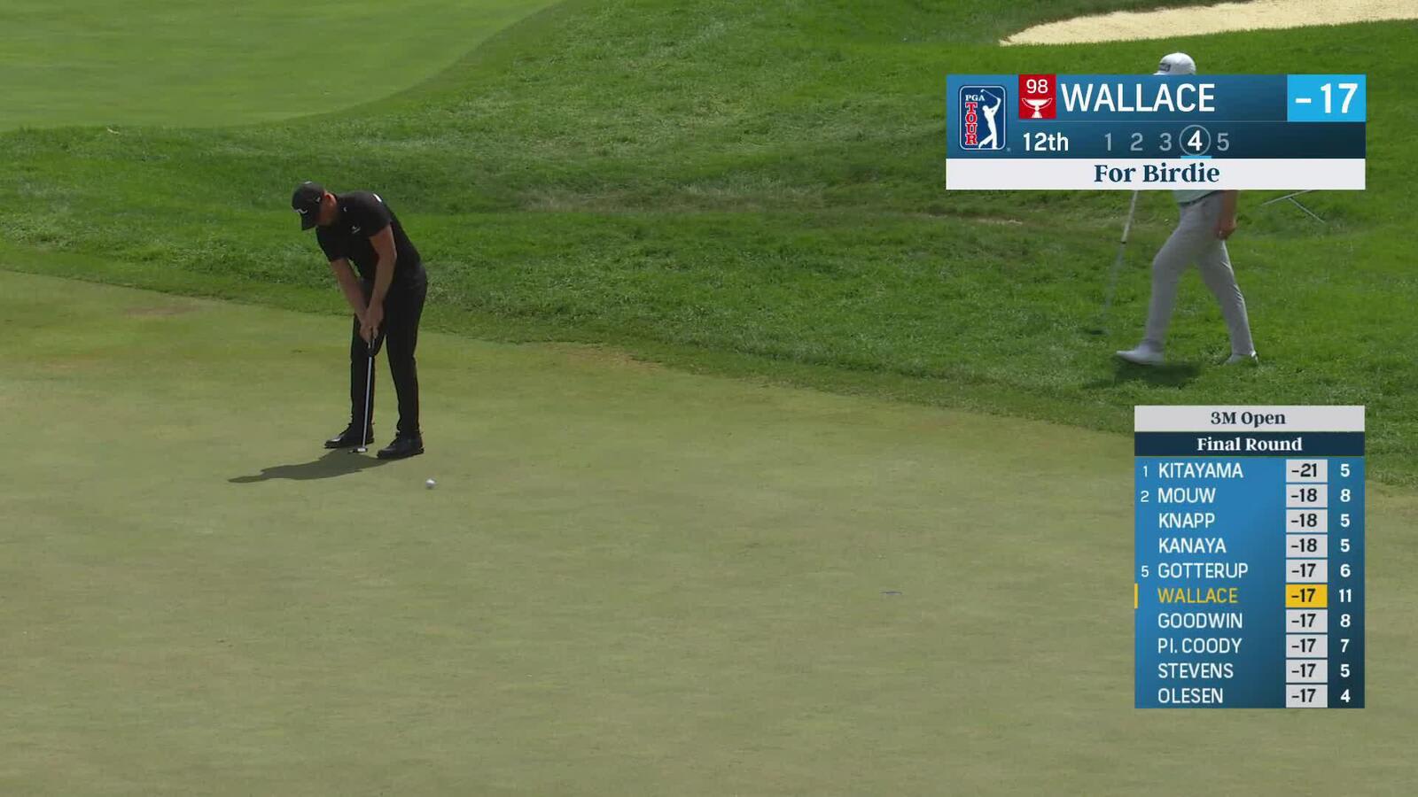 Matt Wallace rolls in birdie at 3M Open