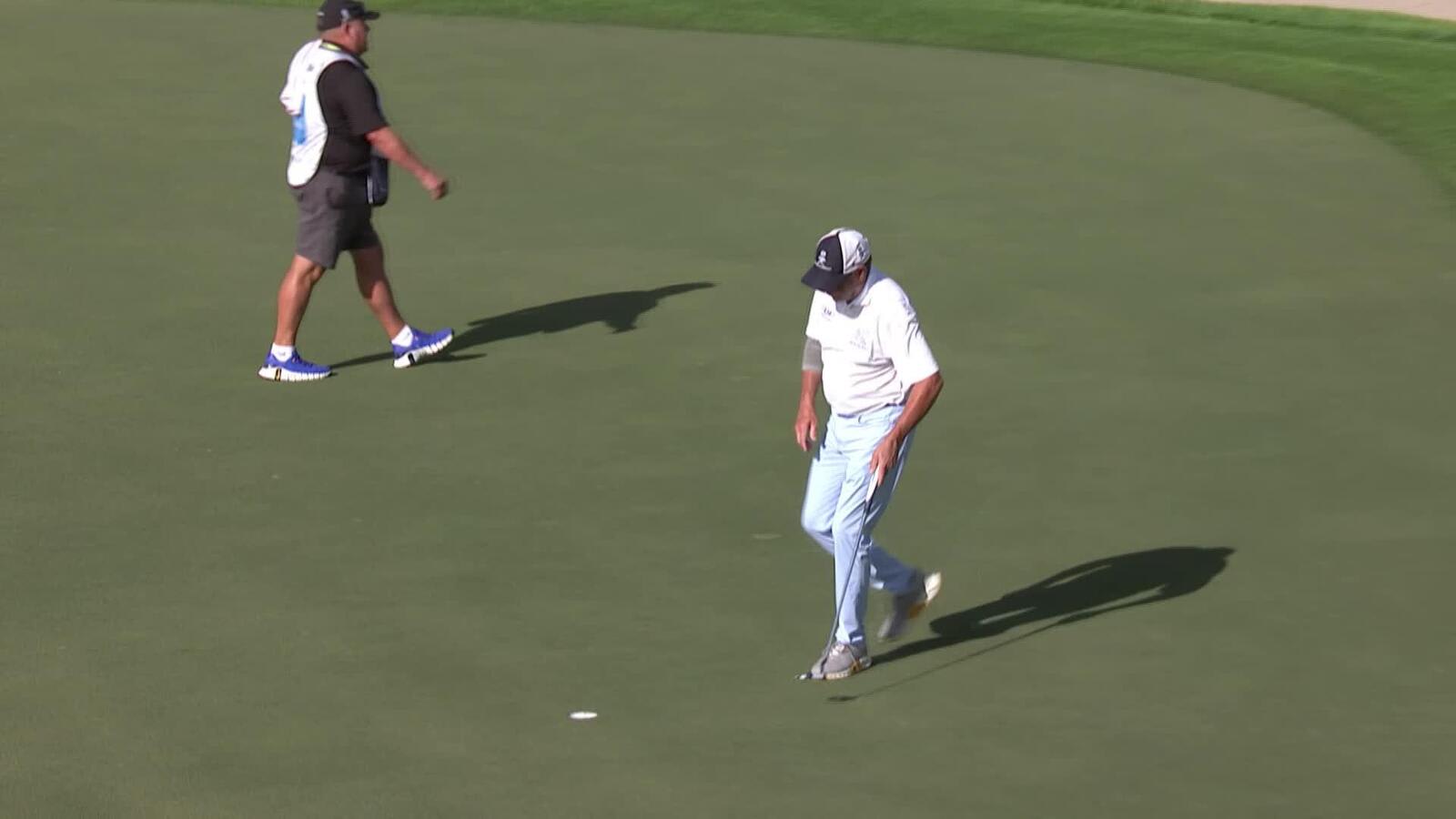 Doug Barron makes birdie on No. 15 at Charles Schwab Cup Championship