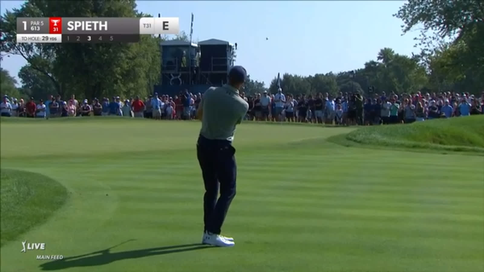 Jordan Spieth pitches it close to yield birdie at BMW Championship