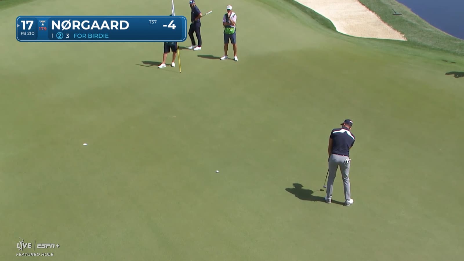 Niklas Norgaard drips in a 21-foot birdie putt at Mexico Open