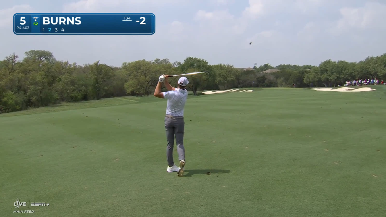 Sam Burns dials-in approach to set up birdie at Valero