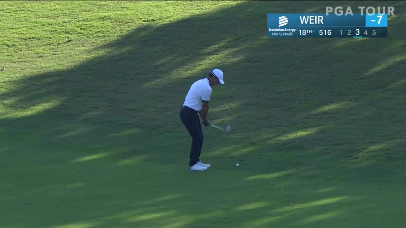 Mike Weir birdies No. 18 at the Dominion Energy 