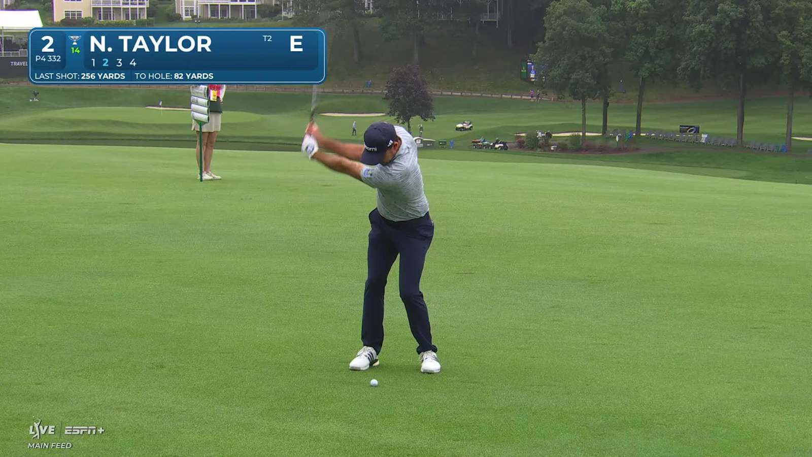 Nick Taylor makes birdie on No. 2 at Travelers