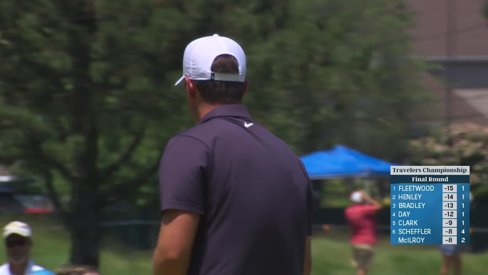 Davis Thompson makes eagle putt on No. 6 at Travelers