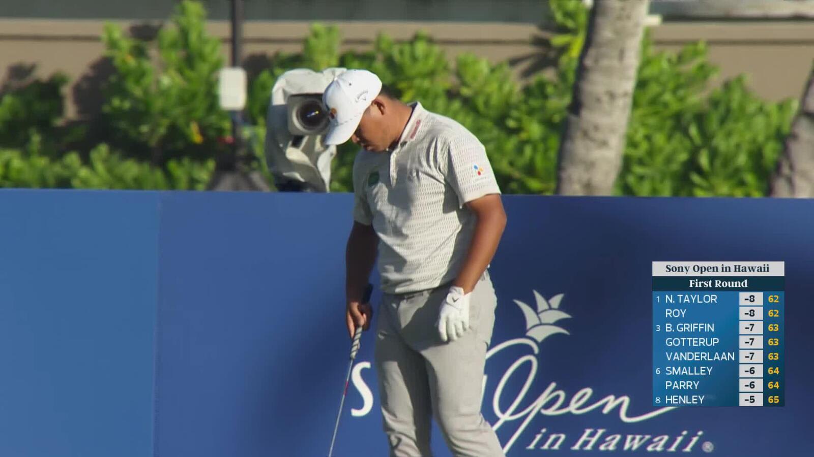 Si Woo Kim hits 170-yard tee shot to 8 feet, sets up birdie on No. 17 at Sony Open