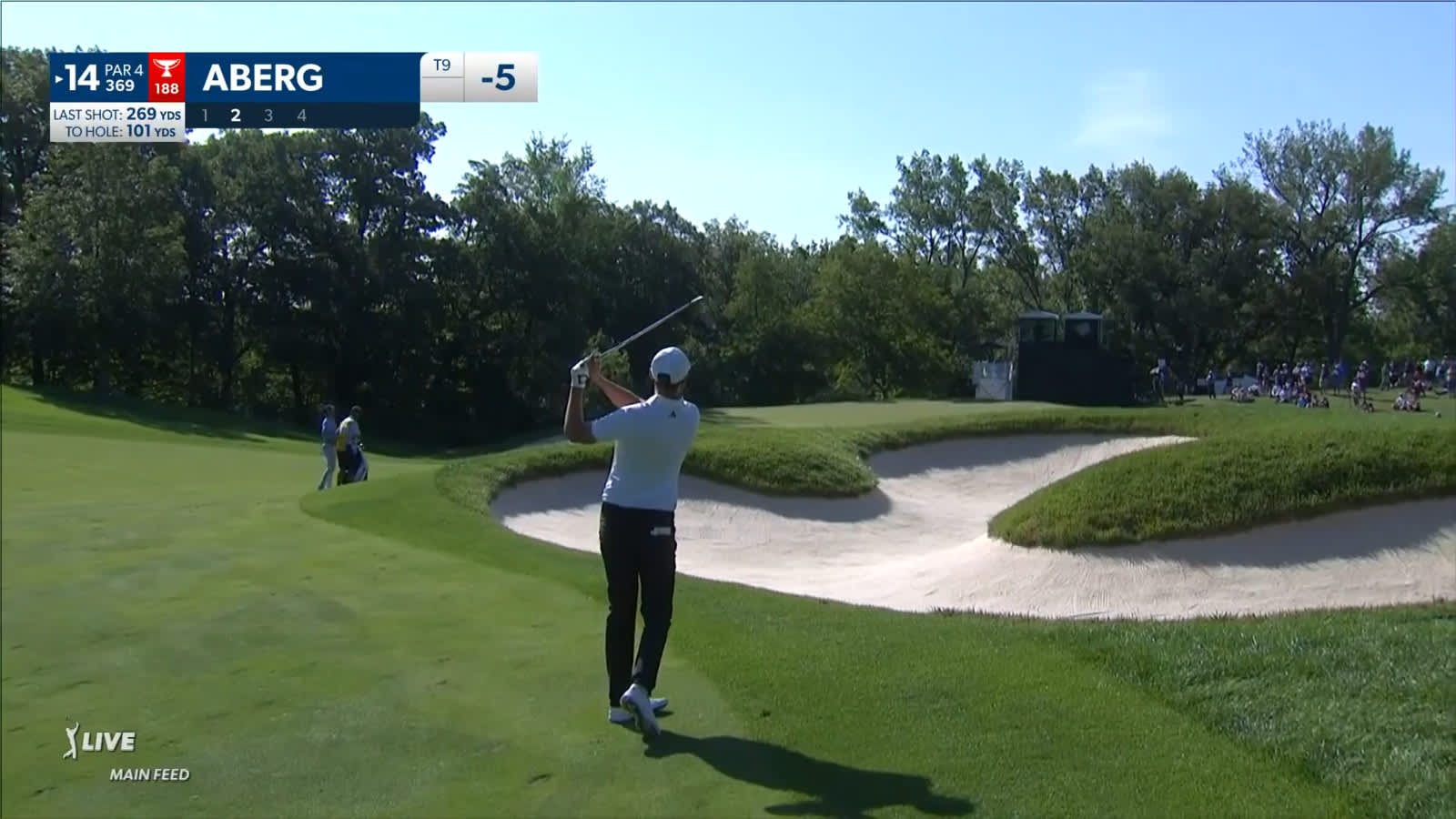 Ludvig Aberg attacks flagstick to yield birdie at John Deere