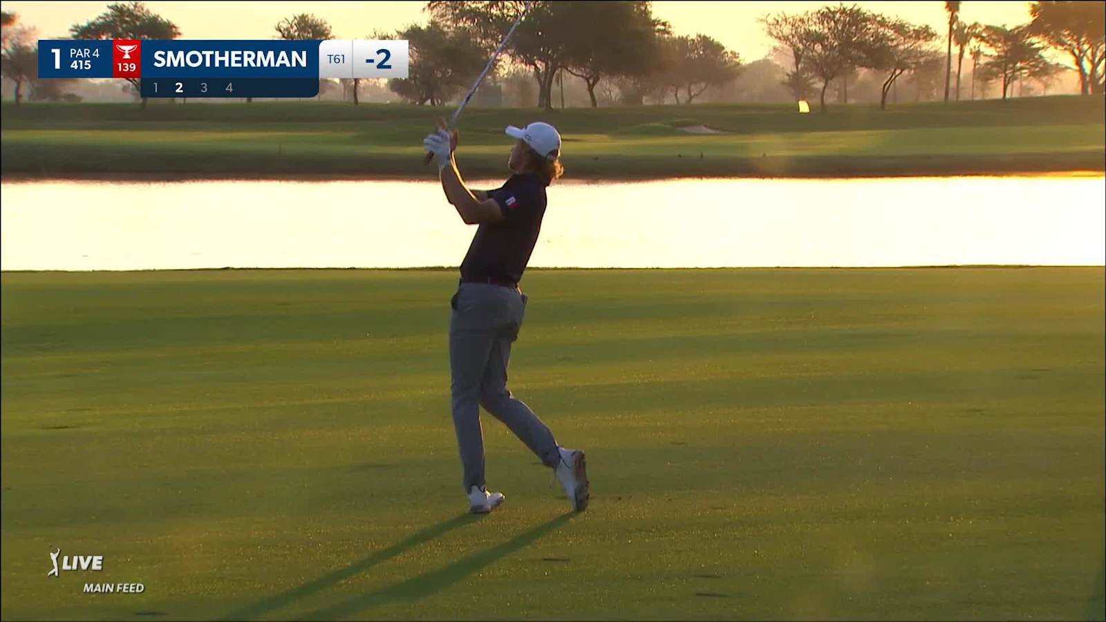 Austin Smotherman spins approach to set up birdie at Mexico Open