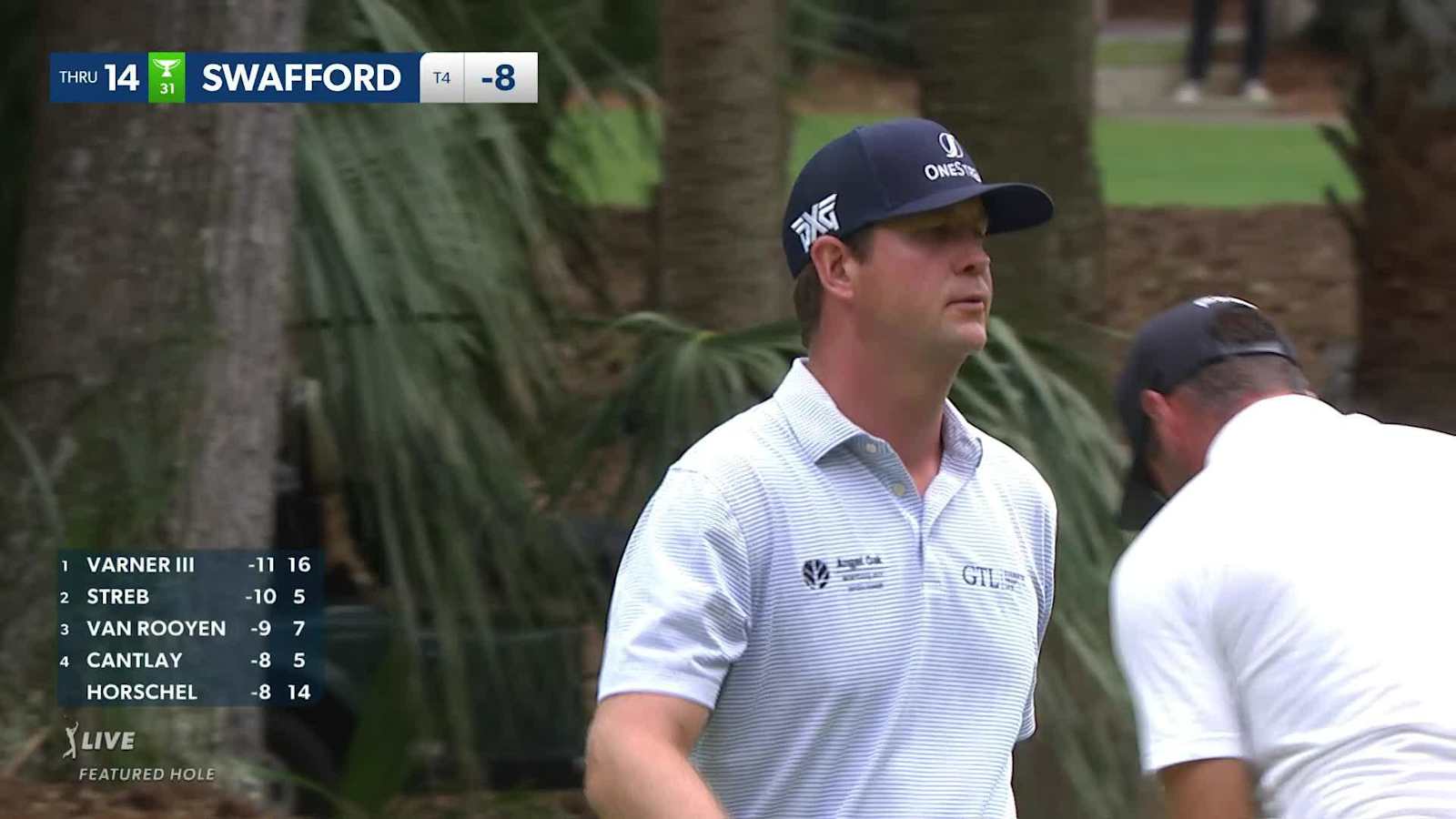 Hudson Swafford nails a 21-foot birdie at RBC Heritage