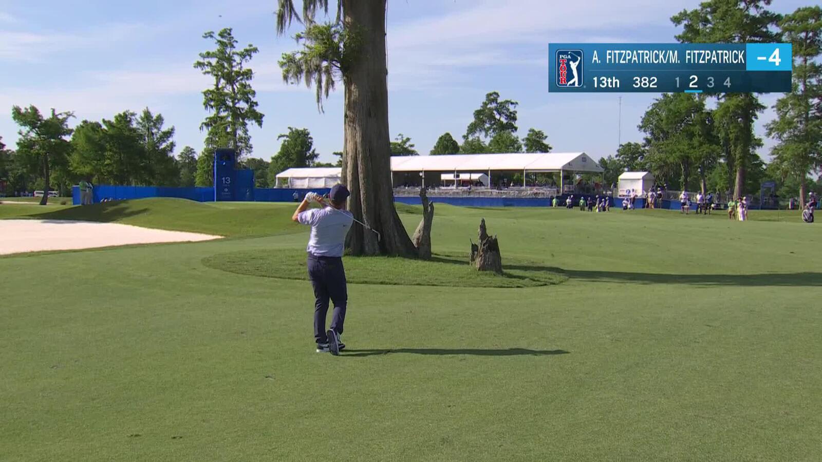 Alex Fitzpatrick’s incredible approach leads to birdie at Zurich Classic