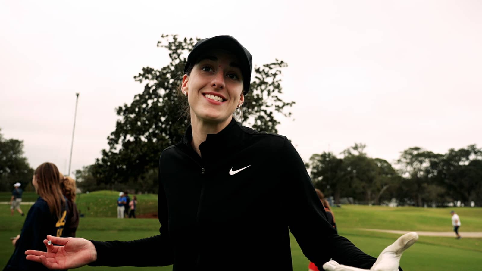 Caitlin Clark plays in The RSM Classic pro-am