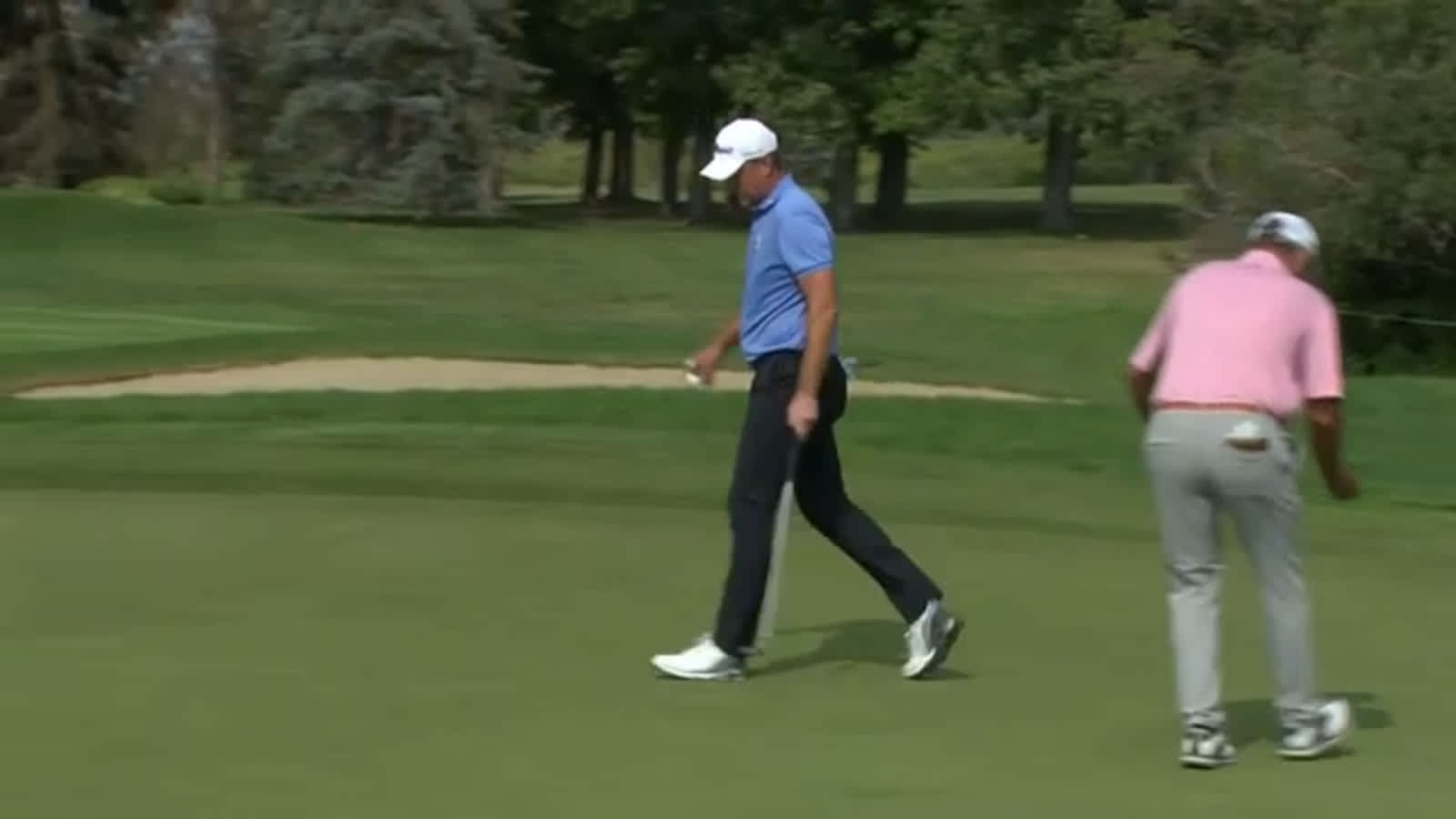 Robert Karlsson makes birdie on No. 14 at Shaw Charity