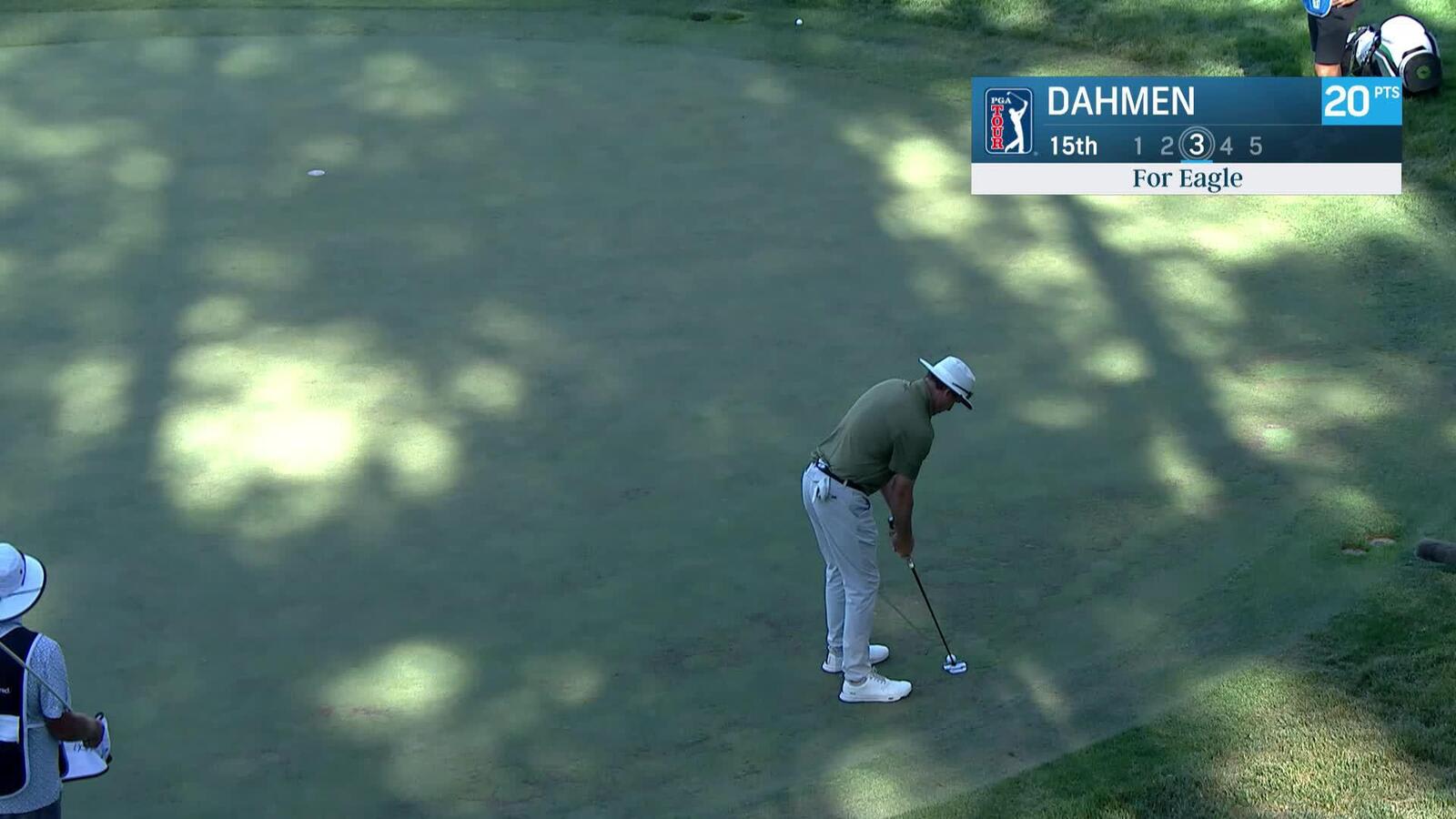Joel Dahmen makes birdie on No. 15 at Barracuda