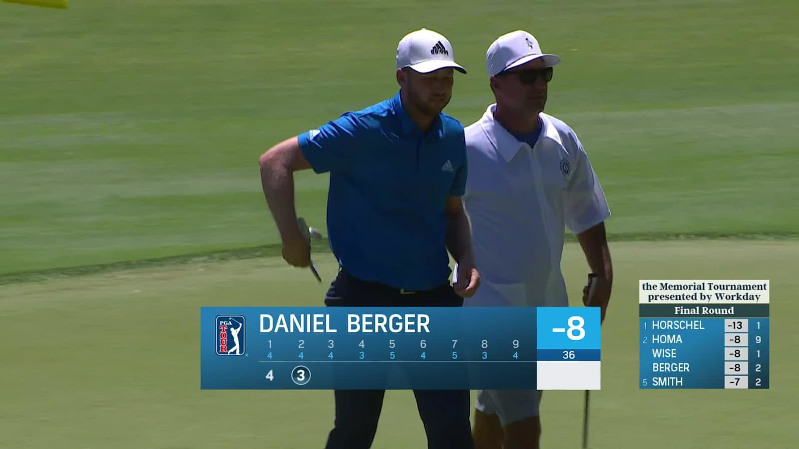 Daniel Berger's nice second and birdie at the Memorial