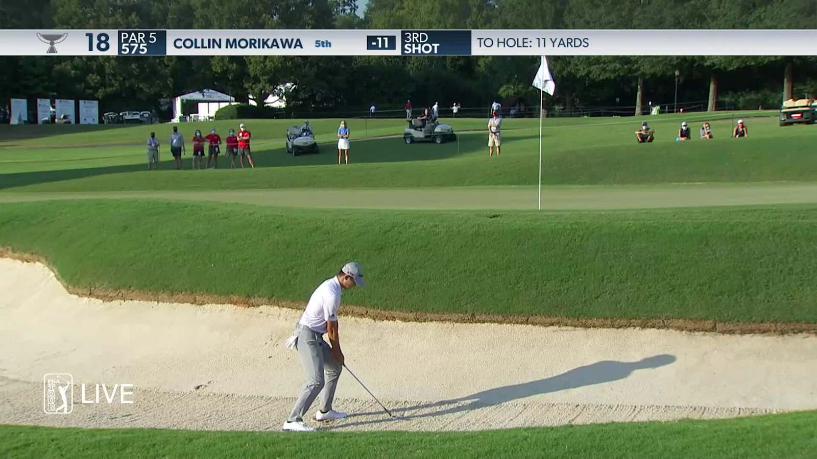 Collin Morikawa makes birdie on No. 18 in Round 3 at TOUR Championship