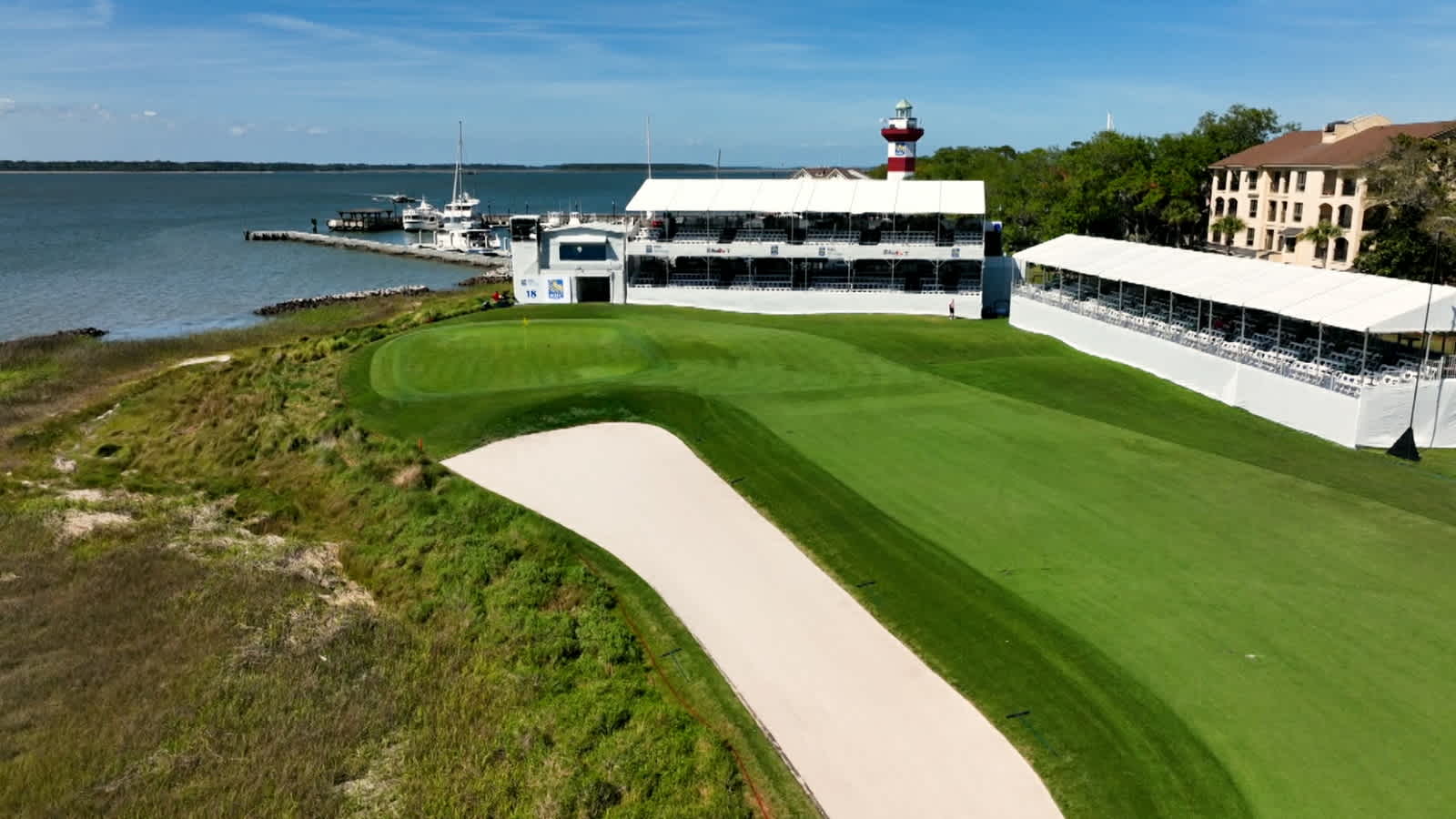 Jacques Slade visits the 18th hole at Harbour Town