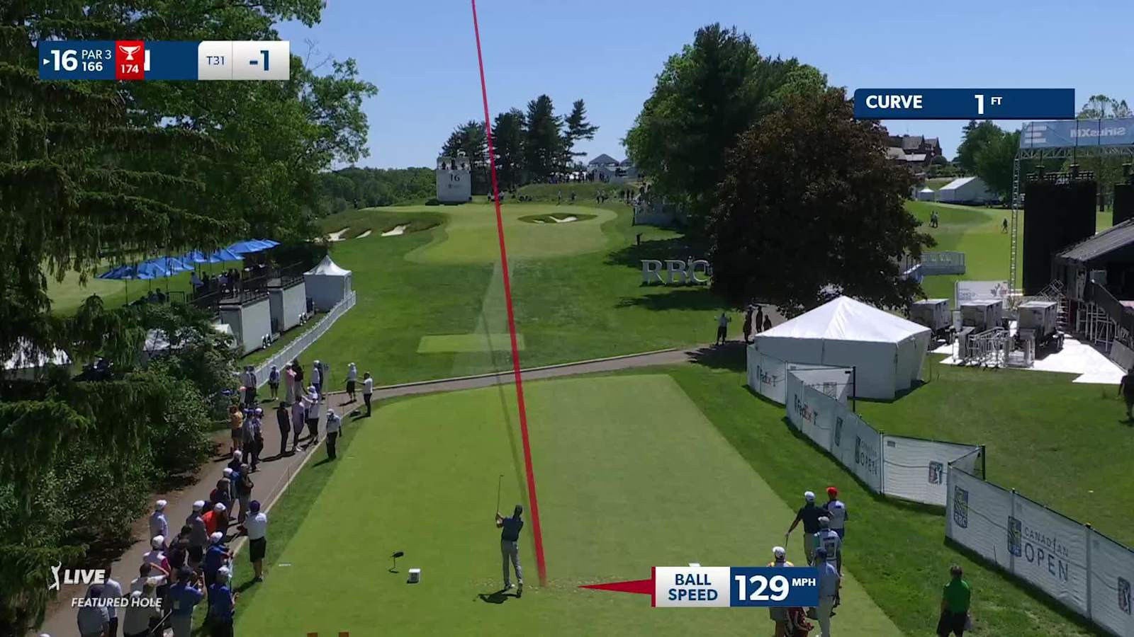Tyler Duncan attacks flagstick to set up birdie at RBC Canadian
