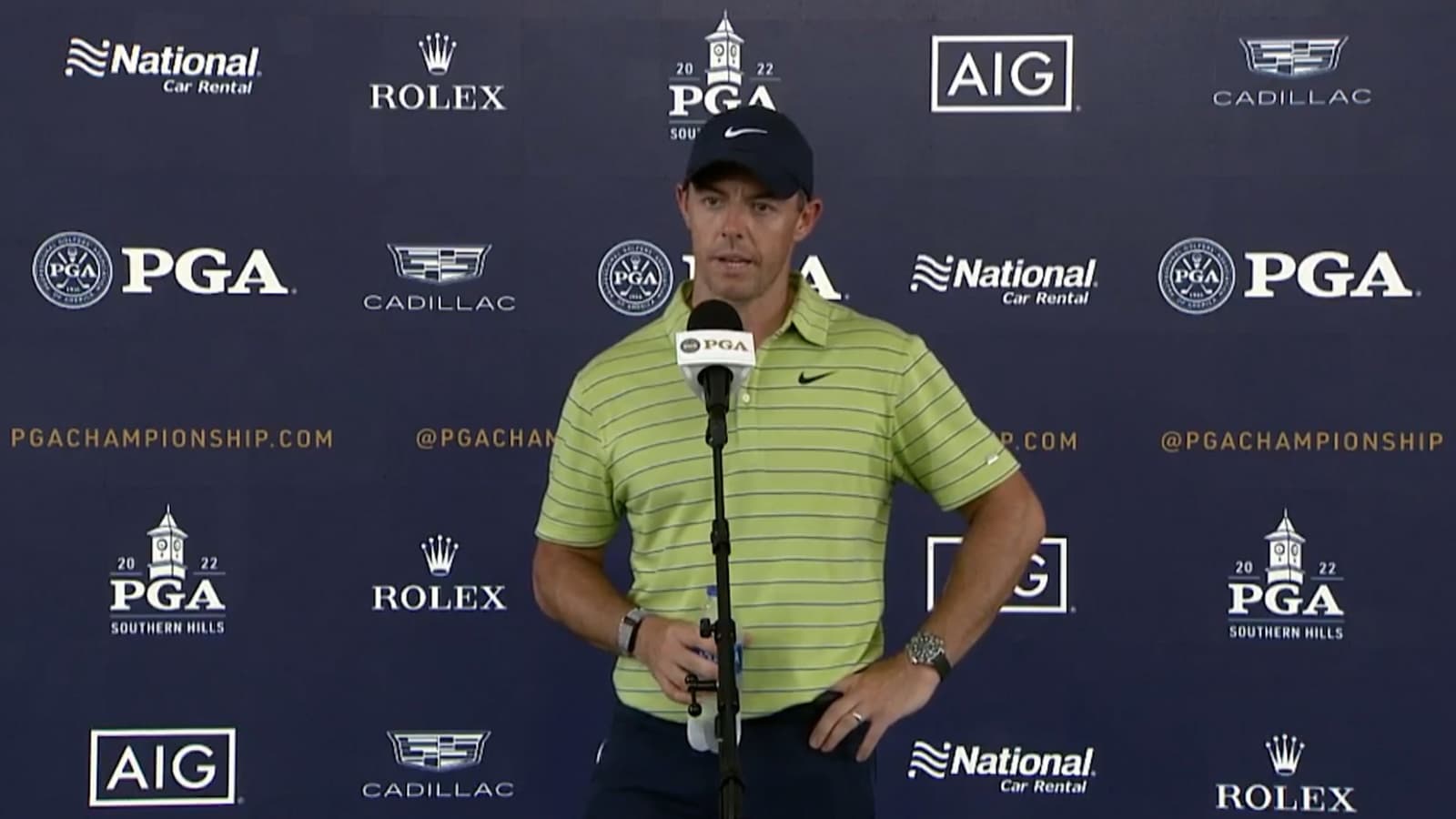 Rory McIlroy’s interview after Round 1 of the PGA Championship
