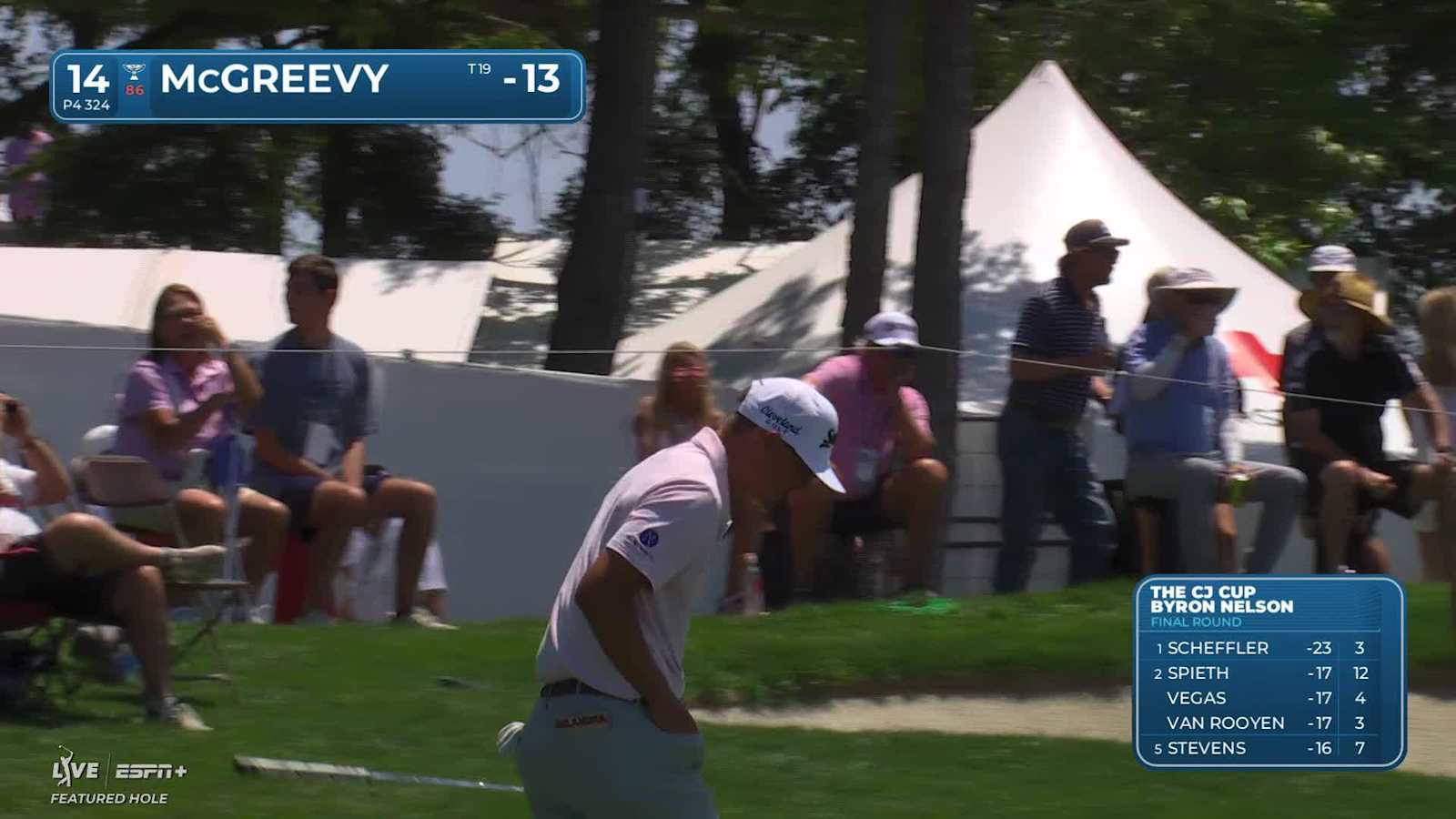 Max McGreevy makes birdie on No. 14 at THE CJ CUP