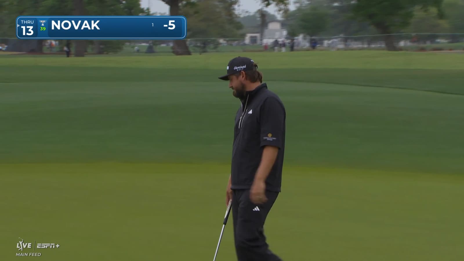 Andrew Novak holes lengthy birdie putt at Houston Open