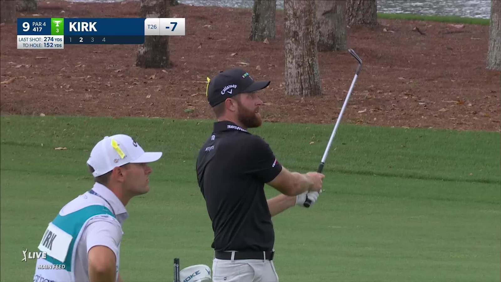 Chris Kirk makes sixth birdie on the front nine at Cognizant Classic