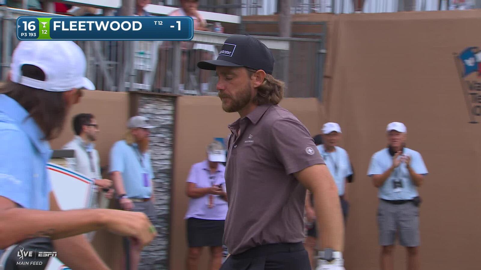 Tommy Fleetwood hits tee shot to 7 feet, sets up birdie on No. 16 at Valero